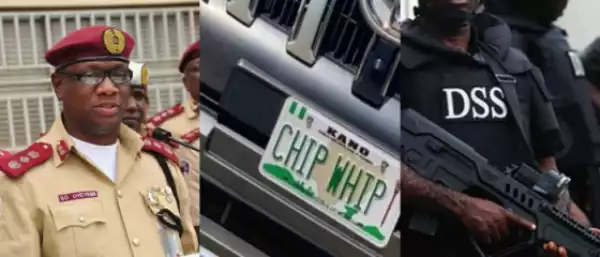 FRSC operatives apprehend producers of viral ‘Chip Whip’ number plate